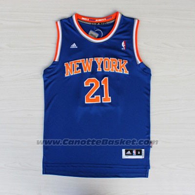 Maglia New York Knicks Iman Shumpert #21 Blu
